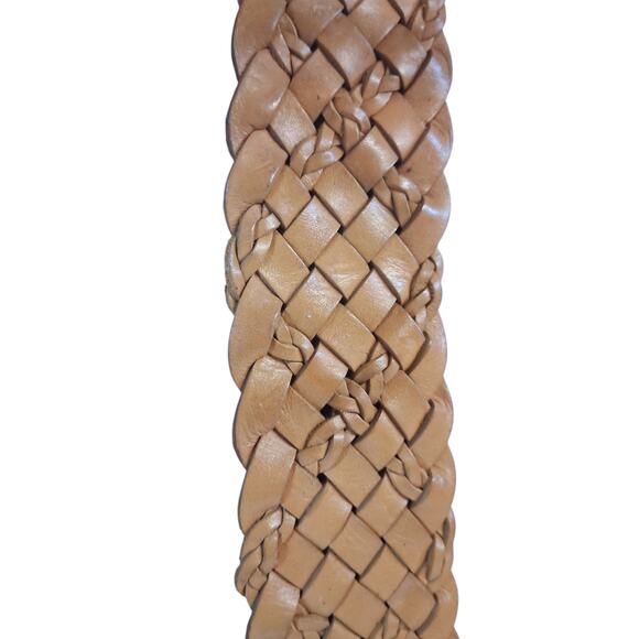 Y2K Women's size 30" Braided Genuine Leather Grungecore Academia‎ Preppy Belt - Picture 6 of 9
